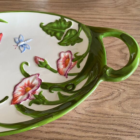 Set of 3 Pieces Temptations "DRAGONFLY" Serving Bowl, Platter, Pitcher - Picture 5 of 15